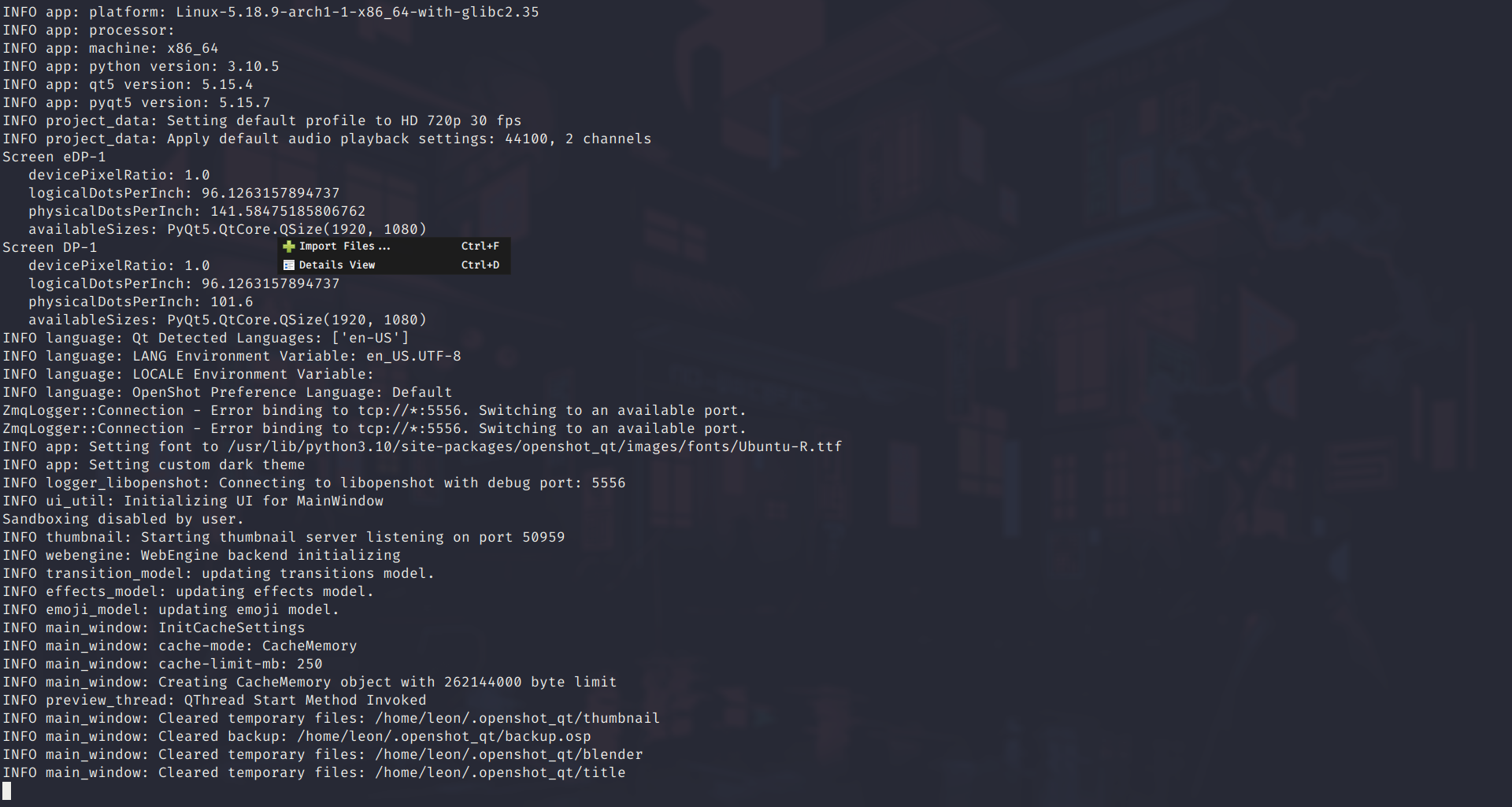 Openshot UI isn't rendered/transparent Linux · Issue #4850 · OpenShot ...
