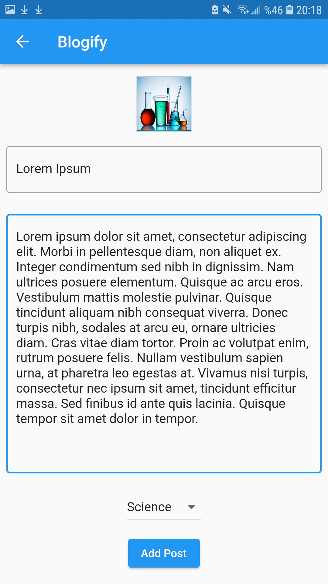 GitHub - gokhanalkaan/Flutter-Blog-Project