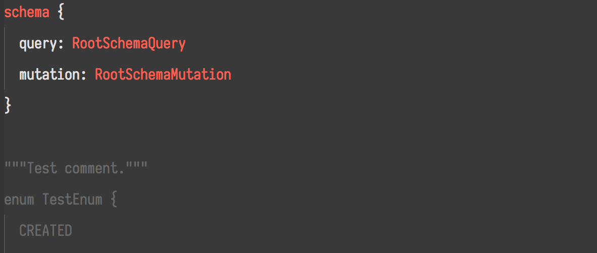 Triple quote comments in schema break syntax highlighting · Issue #30 ...