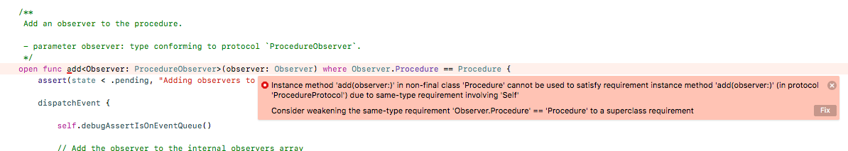 ProcedureObserver fails to compile in Xcode 9 beta 3 · Issue #752 ...