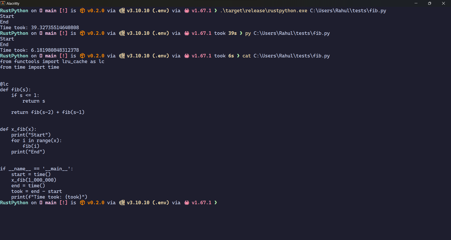Performance significantly slower than CPython on basic benchmarks ...