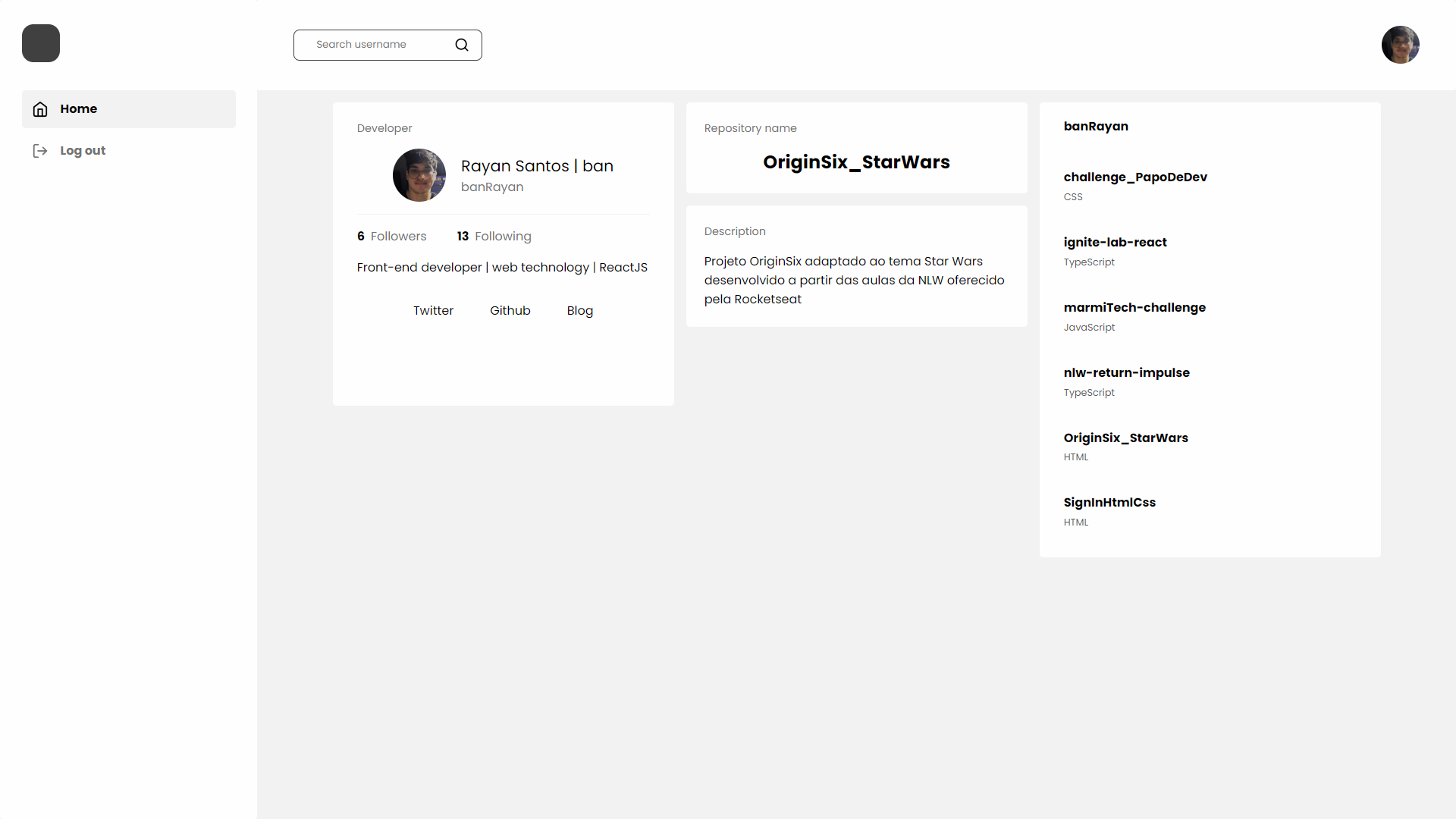 GitHub - rayanseixas/VisualGhub: O projeto consiste em modelo ...