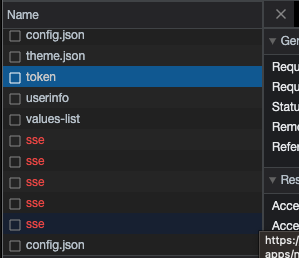 Authentication Pop-up appears because /notifications/sse request uses ...