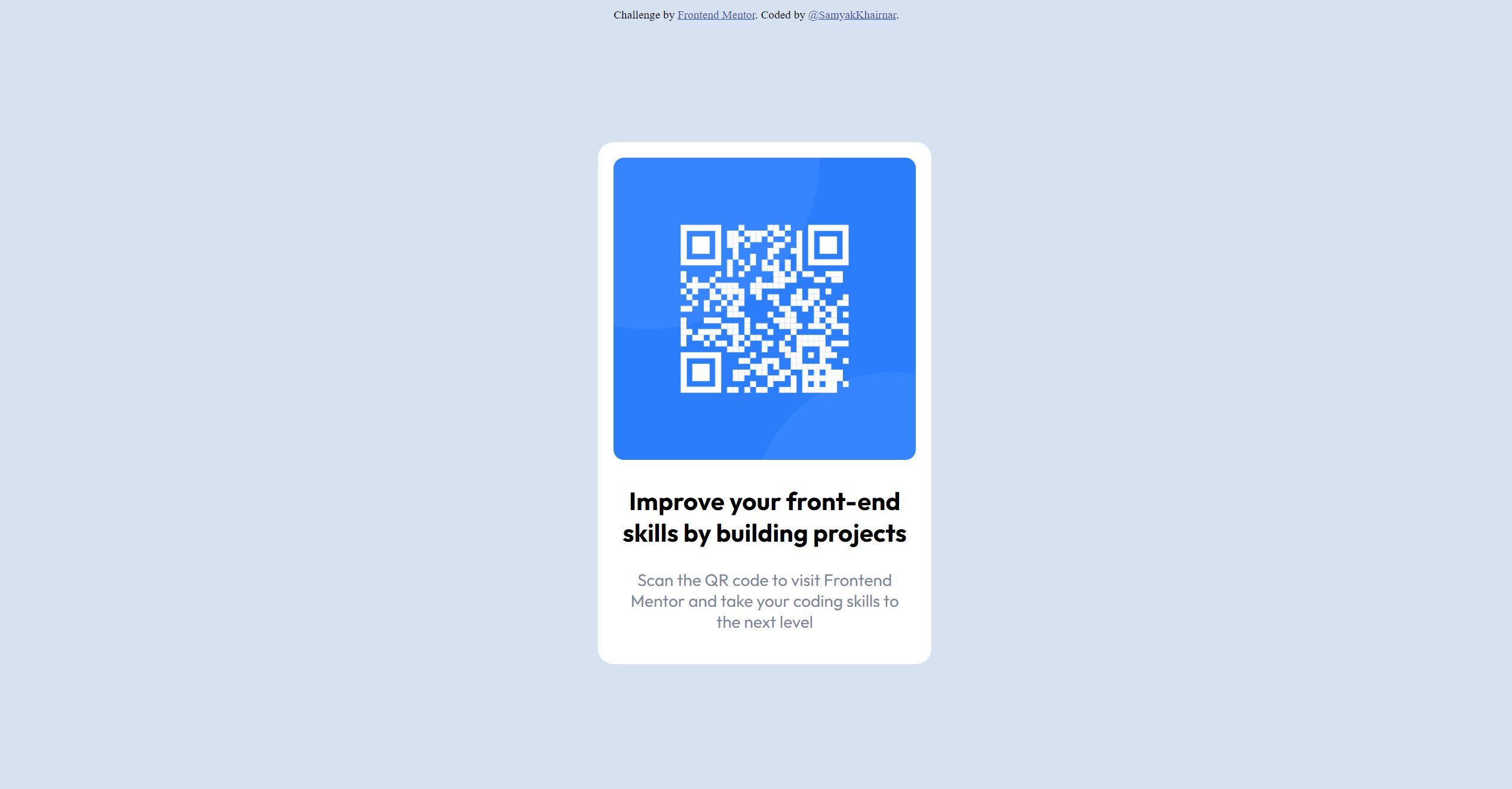 GitHub - SamyakKhairnar/QR-Component-Challenge: This is a solution to ...