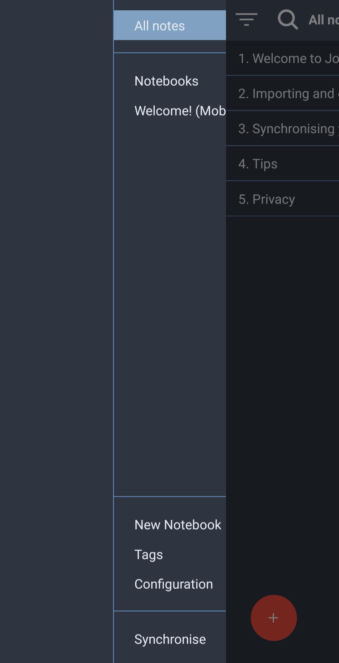 Sidebar doesn't open fully · Issue #5586 · laurent22/joplin · GitHub
