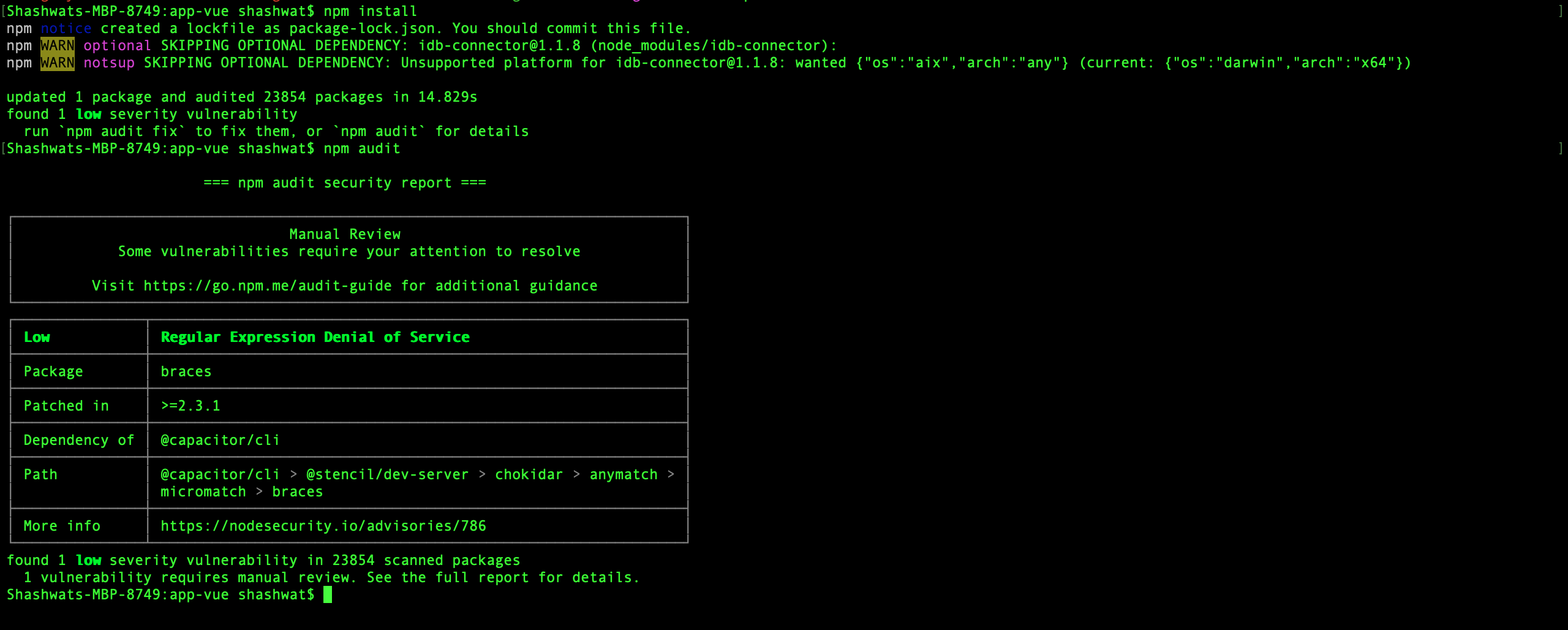 Npm vulnerabilities report · Issue #1259 · ionic-team/capacitor · GitHub