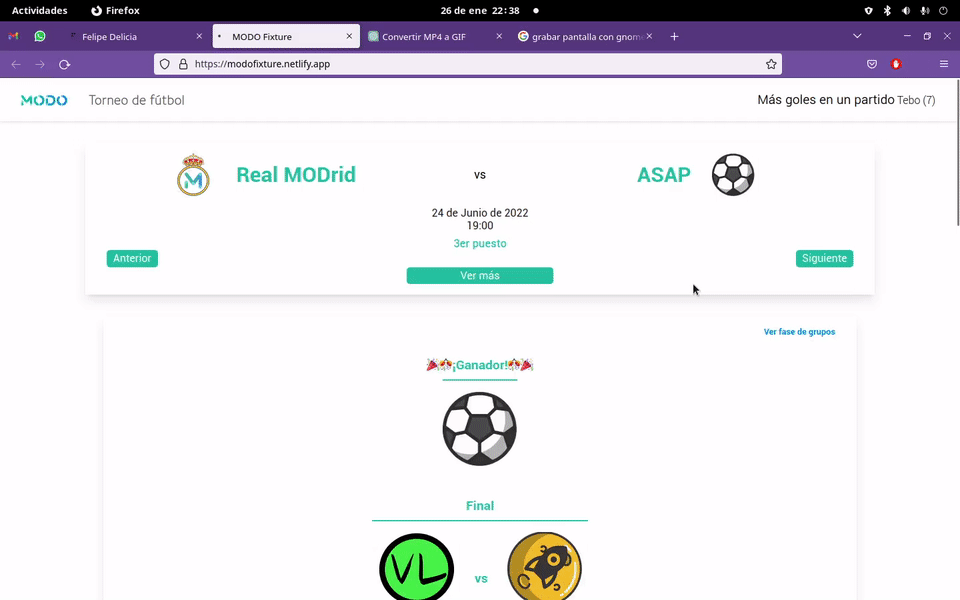 ⚽ MODO fixture sneek peek