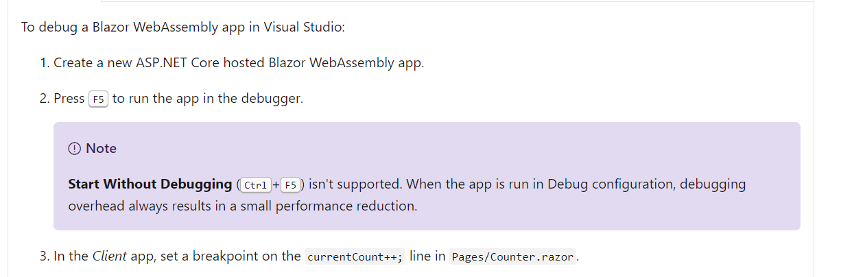Remove or explain note in debugging section · Issue #19933 · dotnet ...