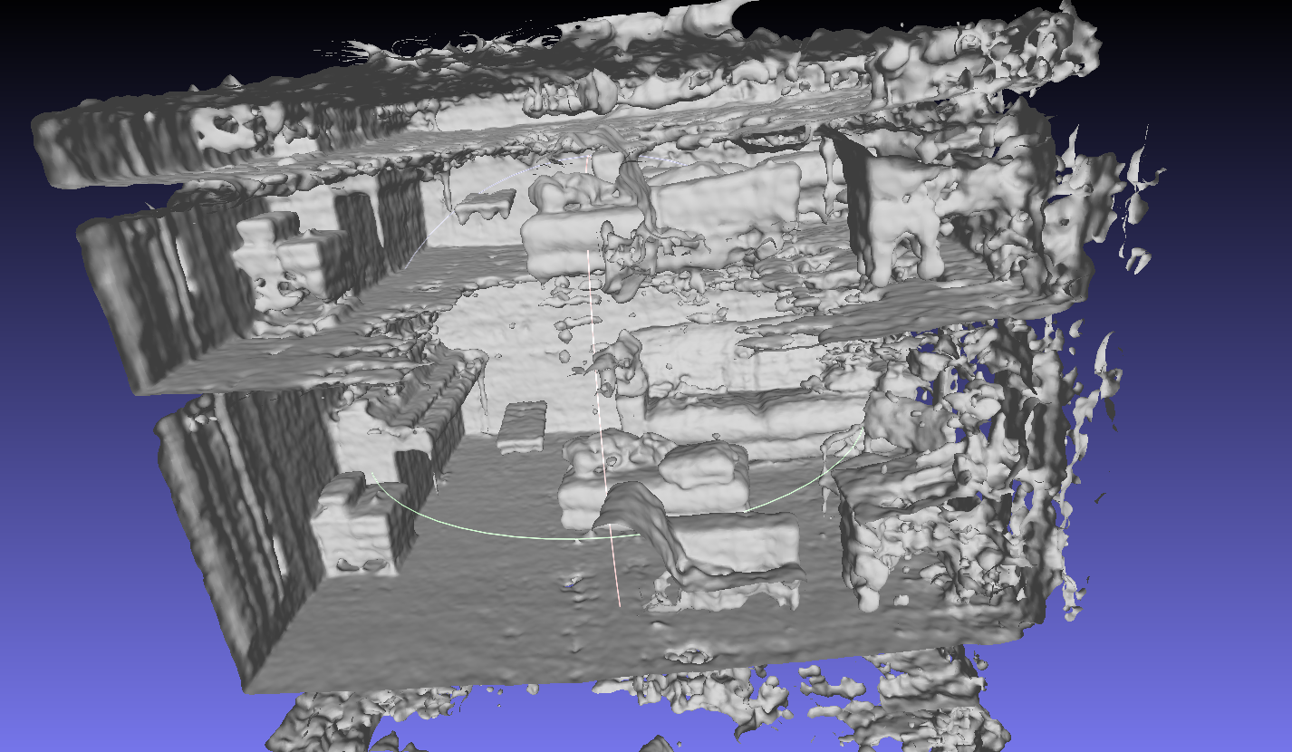 use extract_mesh.py to extract mesh from model trained on scannet ...