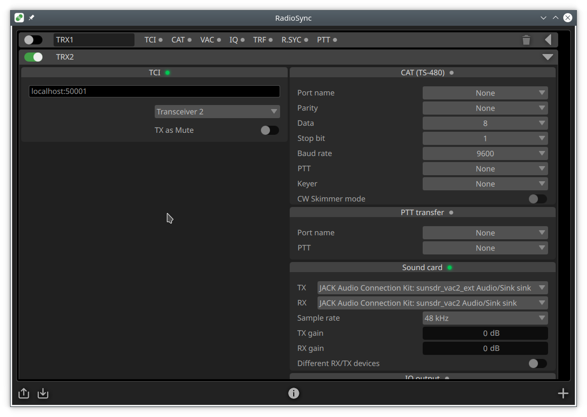 ExpertSDR 1.0.3+ TX via RadioSync not working anymore! · Issue 592
