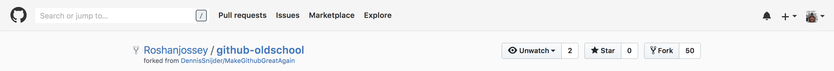 Revert width of GitHub navbar to old style · Issue #4 · Roshanjossey ...