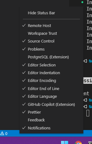 Status bar doesn't appear on WSL remote · Issue #18525 · microsoft ...