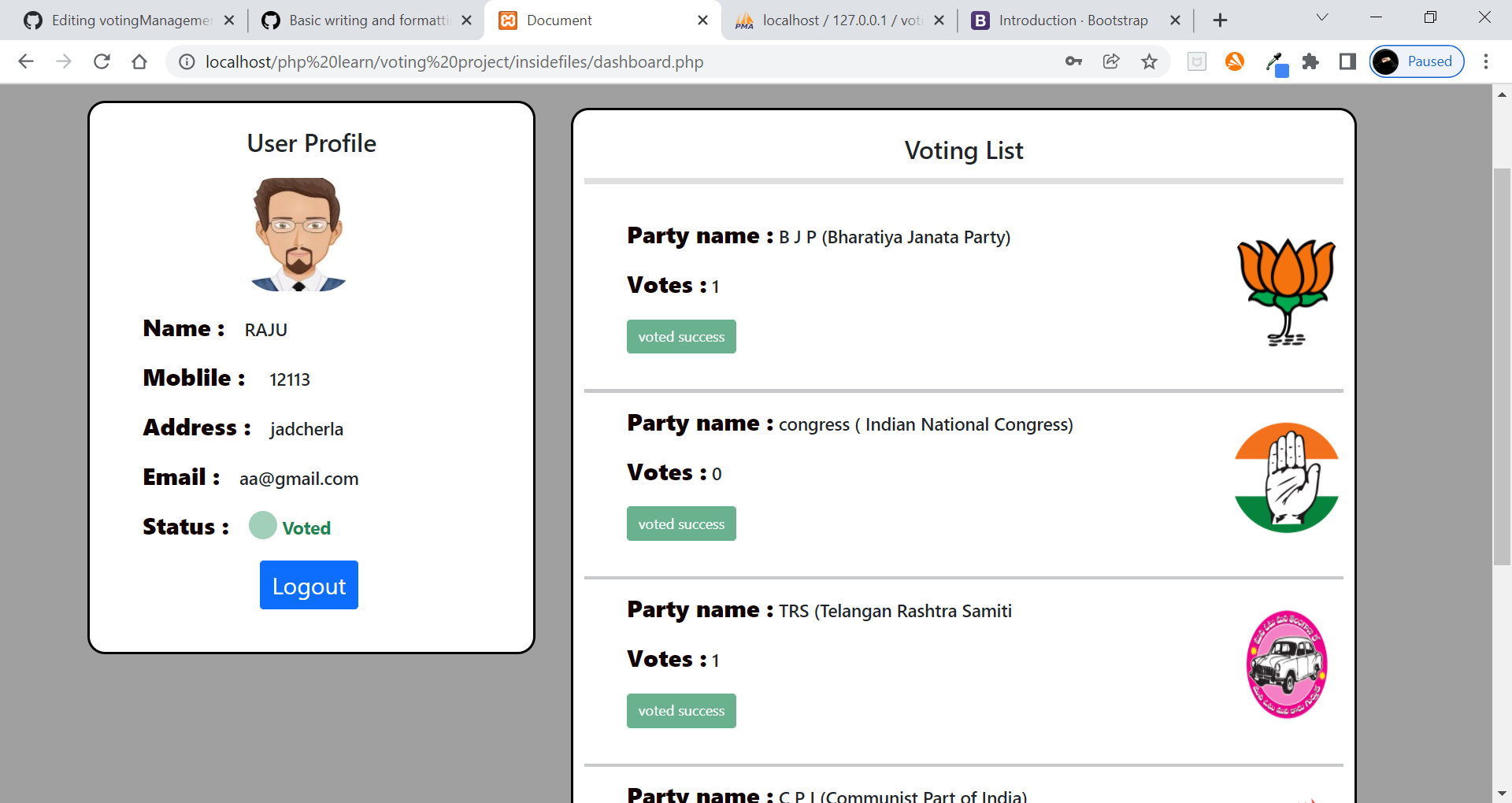 GitHub - Md-Abdullah1/voting-management-system: a simple voting ...