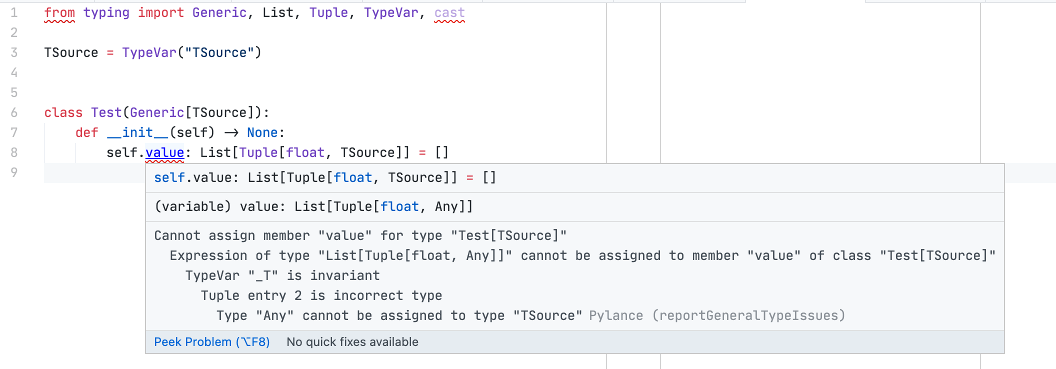 Type error when assigning empty lists · Issue #635 · microsoft/pylance ...