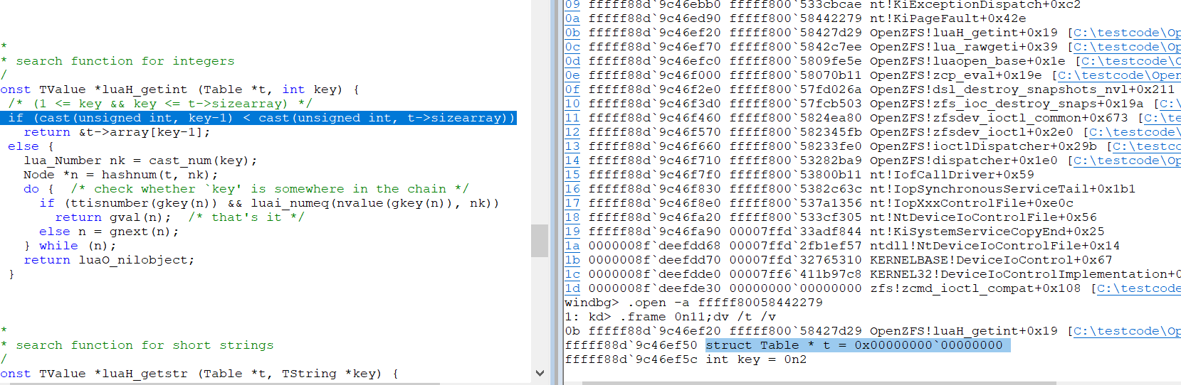 Bugcheck during zfs snapshot destroy · Issue 48 · openzfsonwindows