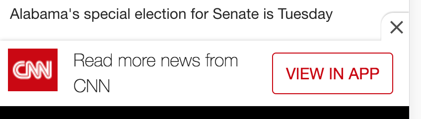 Amp App Banner Close Button Position Is 1 Pixel Mis Aligned
