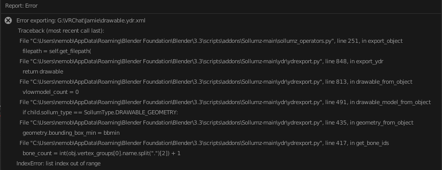 export xml error · Issue #616 · Sollumz/Sollumz · GitHub