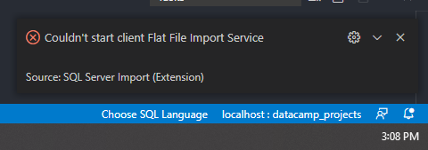 Still receiving error that the SQL Server Import Wizard will not start ...