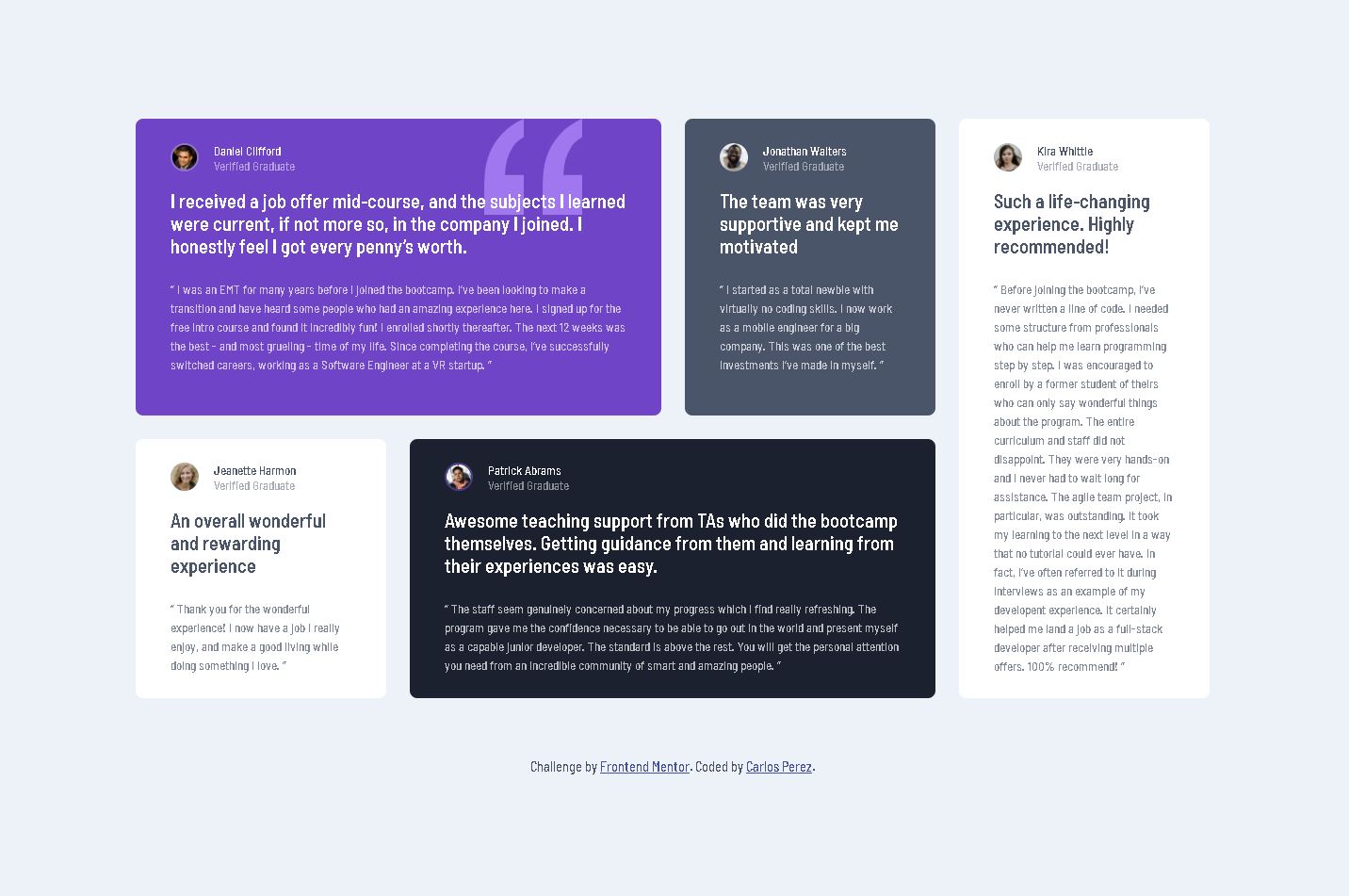 GitHub - Carlos-A-P/testimonial-grid-section: This is a project where I ...