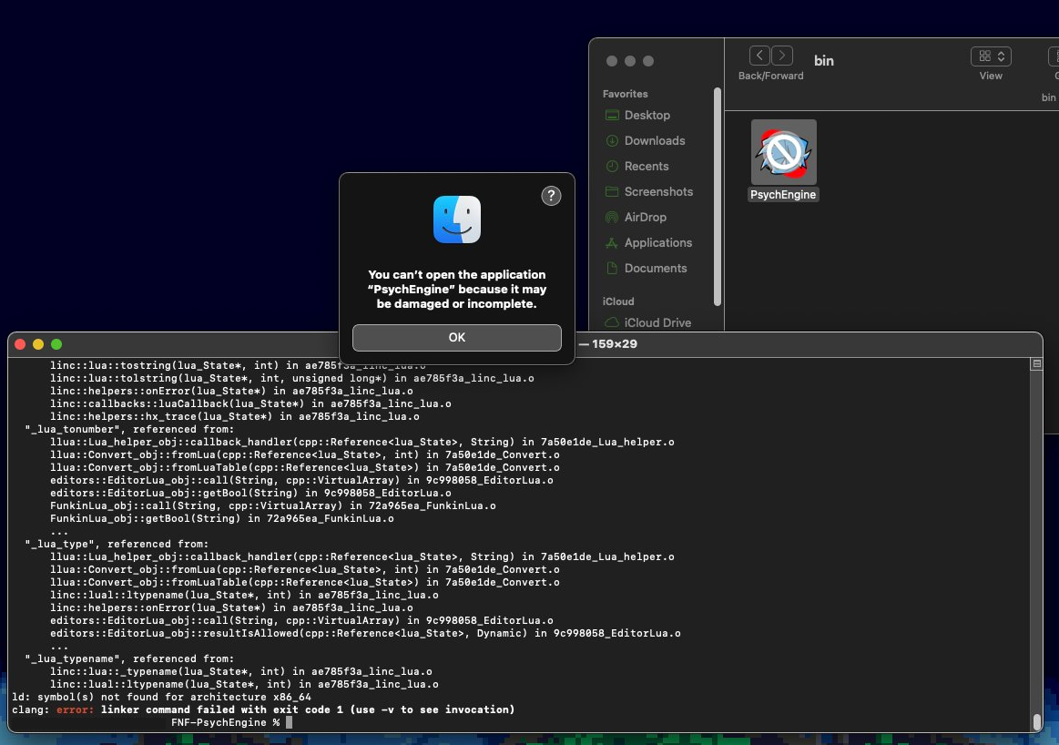 Psych Engine 0.5 refuses to launch on MacOS · Issue #2264 · ShadowMario ...