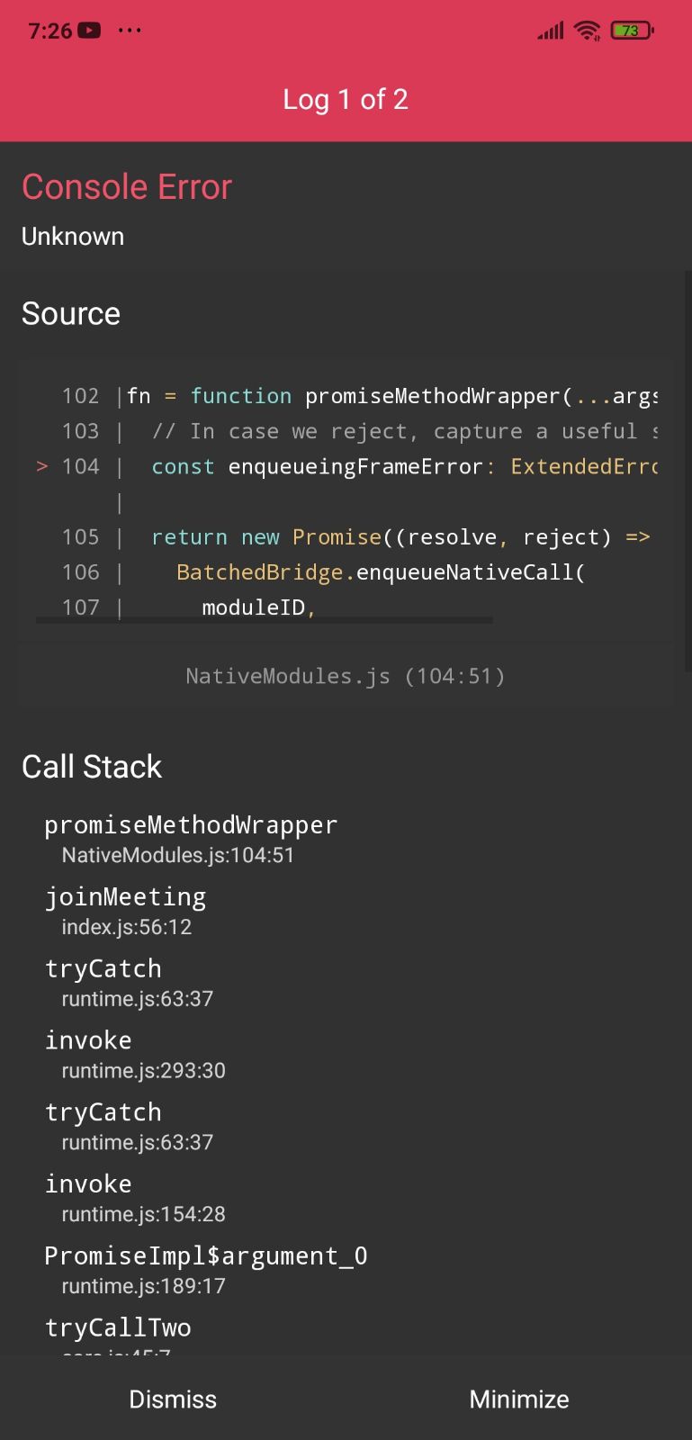 Throws error when user tries to join using webinarToken · Issue 129