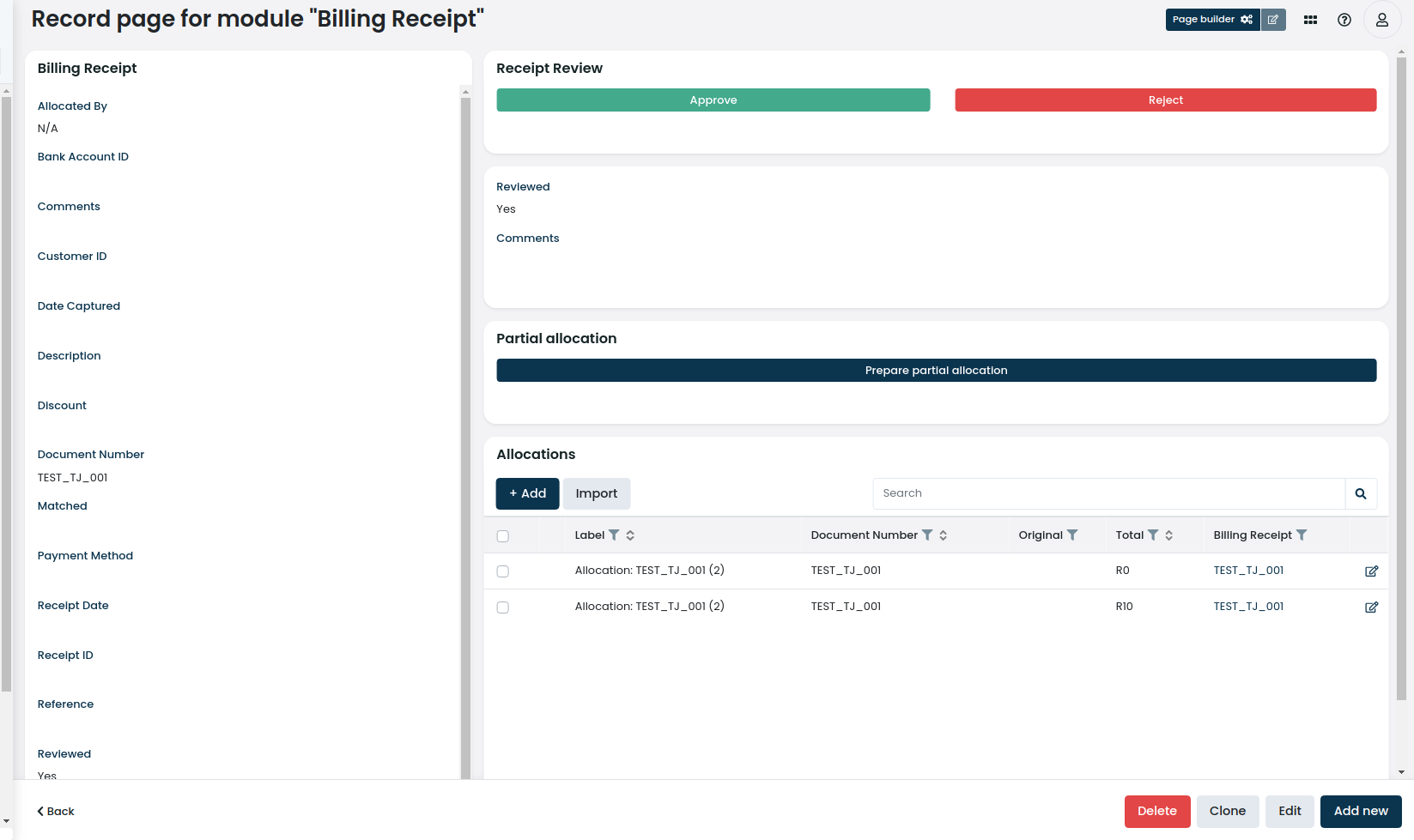 Default record list column order changes when admin/all records are ...