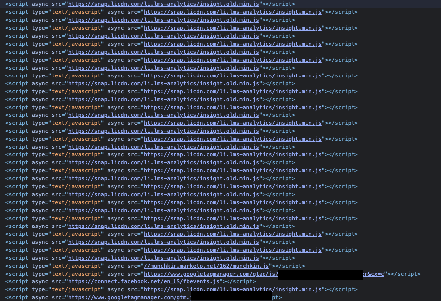 Multiple injections of script tag · Issue #4 · linkedin/linkedin-gtm ...