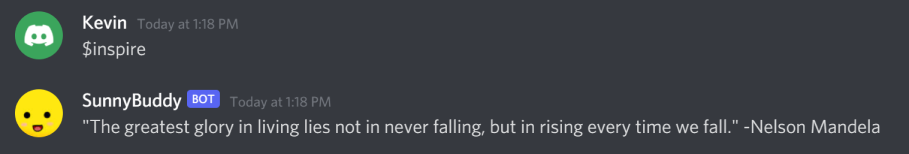 GitHub - kristinamancini/SunnyBuddyDiscordBot: A Discord positivity bot