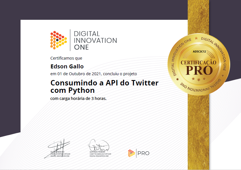 GitHub - edgallojr/dio-twitter-python: App Python com o objetivo de ...