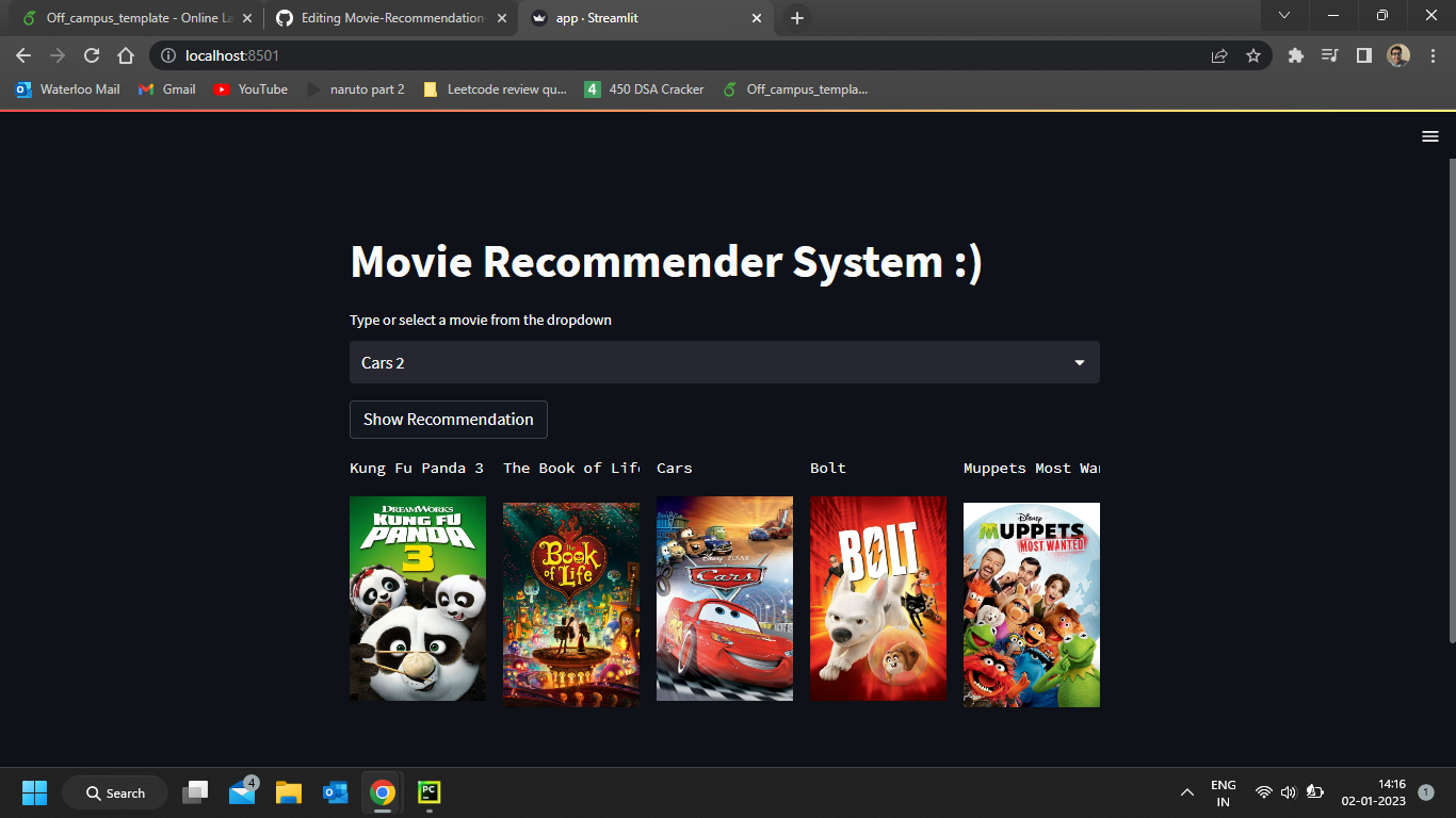 GitHub - sharanya-code/Movie-Recommendation-System: A tool to recommend ...