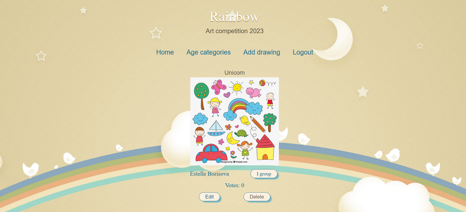 GitHub - KarolinaBorisova/art-competition: Kids art competition app ...