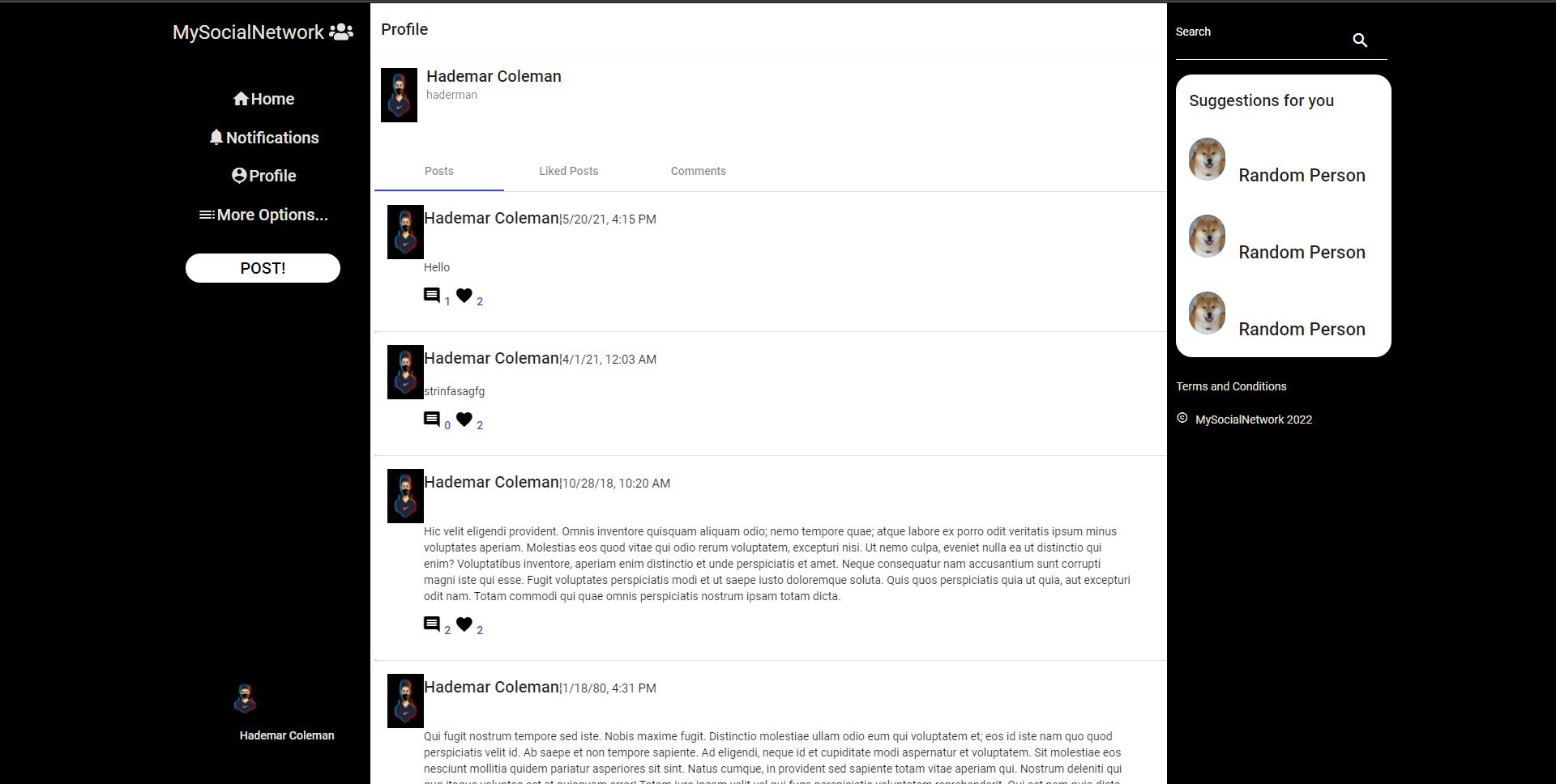 GitHub - paulomendez1/MySocialNetworkV2: Social Network Website (.NET 5 ...