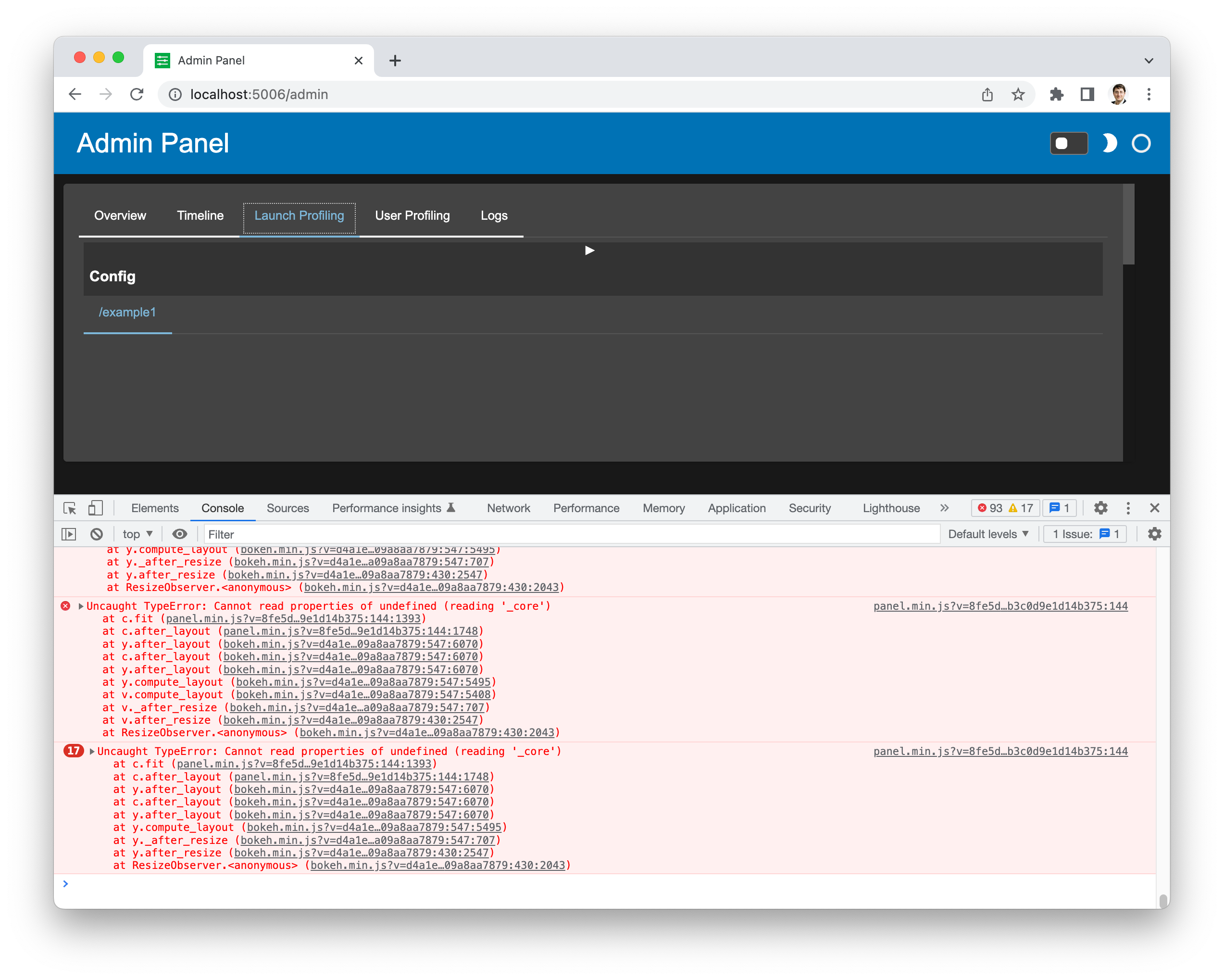 TypeError With Memray Profiler Issue 4750 Holoviz panel GitHub