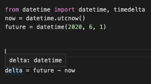 Type of substraction result of datetime and timedelta is not timedelta ...
