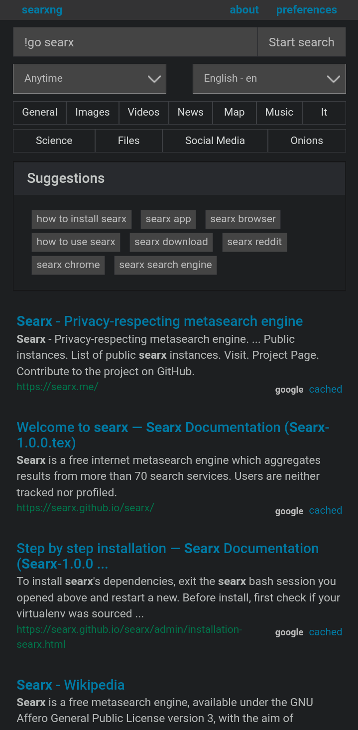 Fr Make Oscar The Default Theme Issue 928 Searxng Searxng