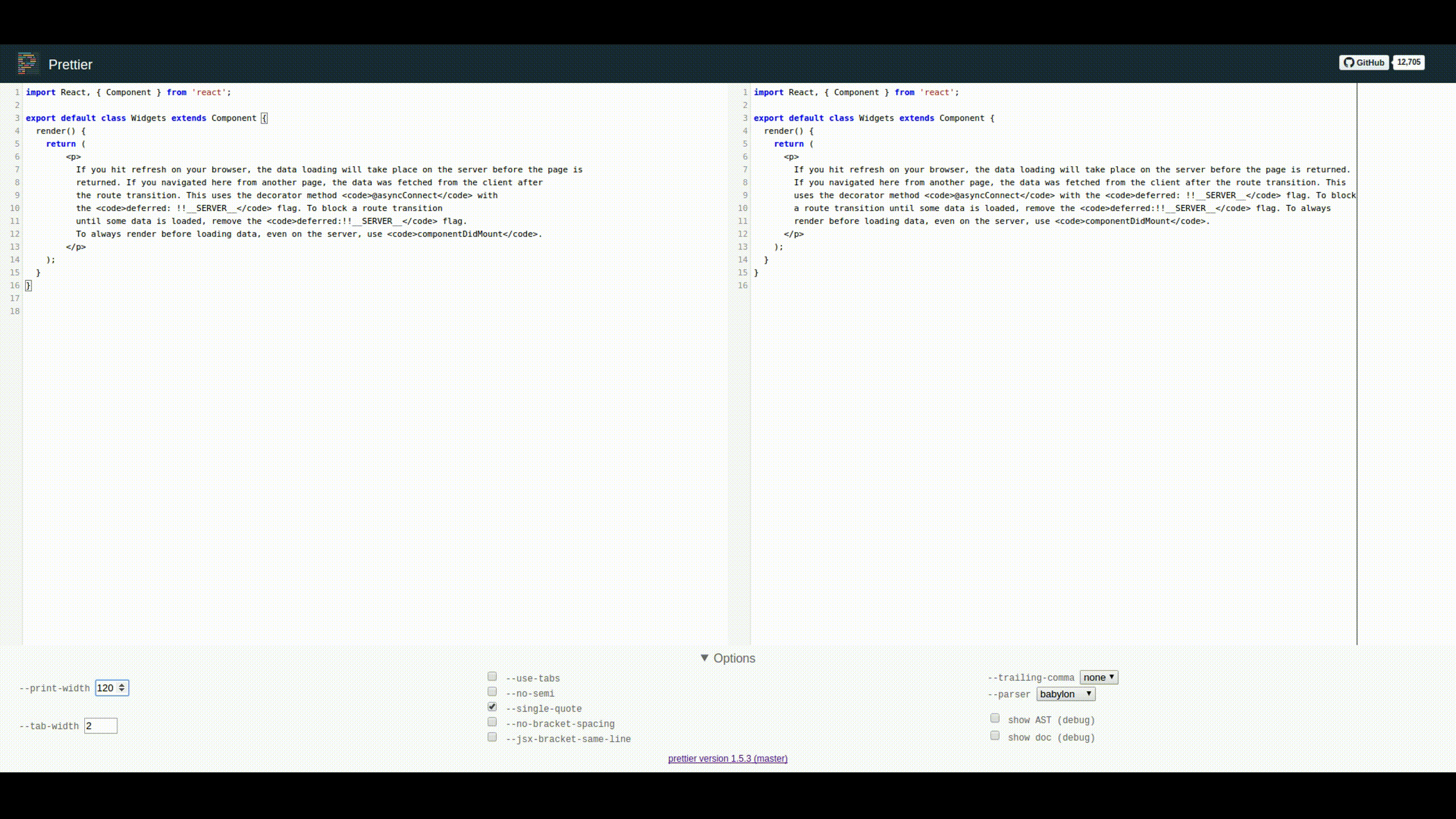 Errors while integration noconfusingarrow & maxlen with react and