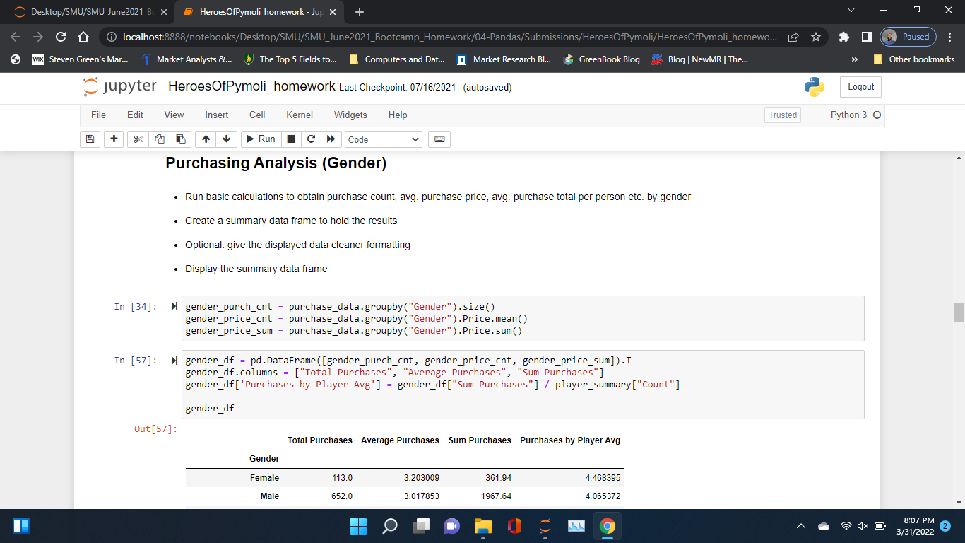 GitHub - stevengreen320/SMU-Data-Science-Bootcamp: All of the submitted ...