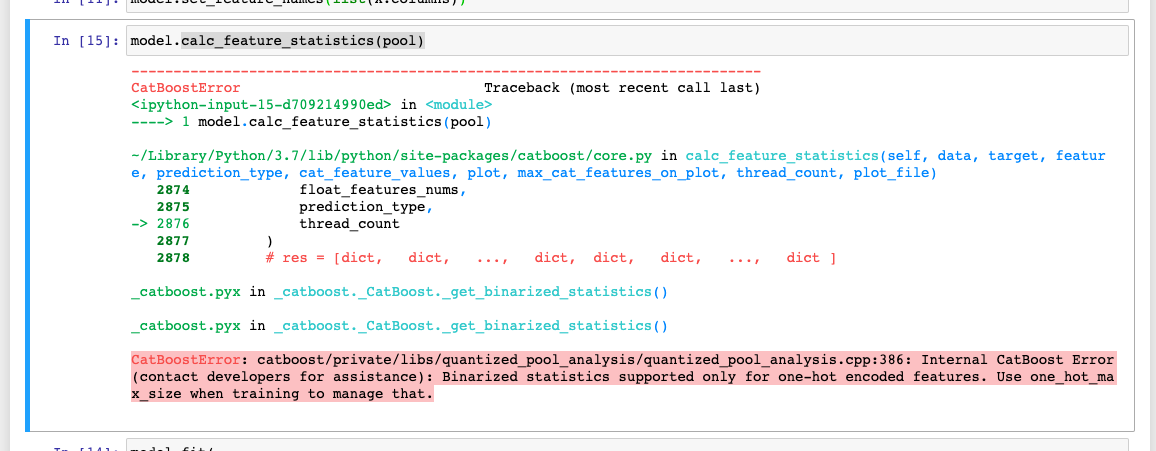 Error in calc_feature_statistics · Issue #1236 · catboost/catboost · GitHub