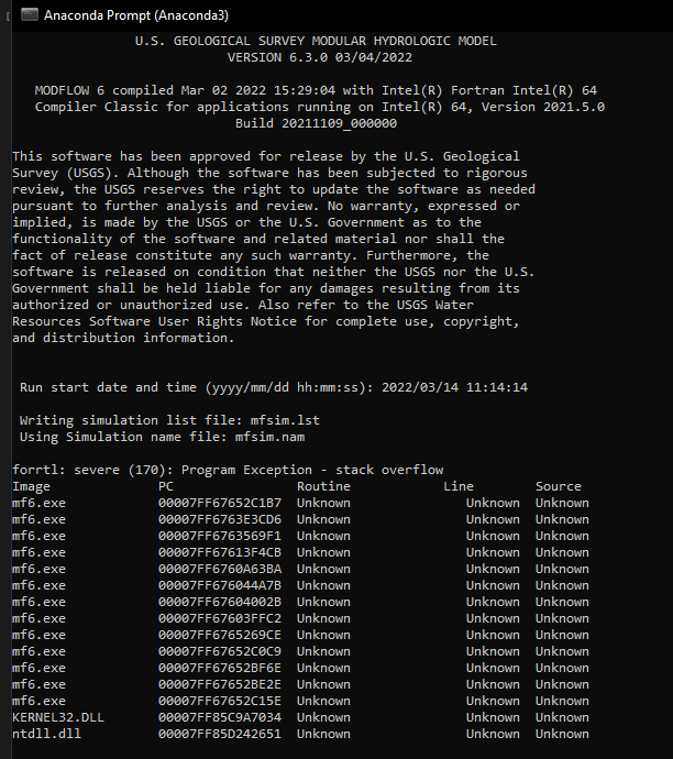 Stack overflow soon after reading input files · Issue #923 · MODFLOW ...