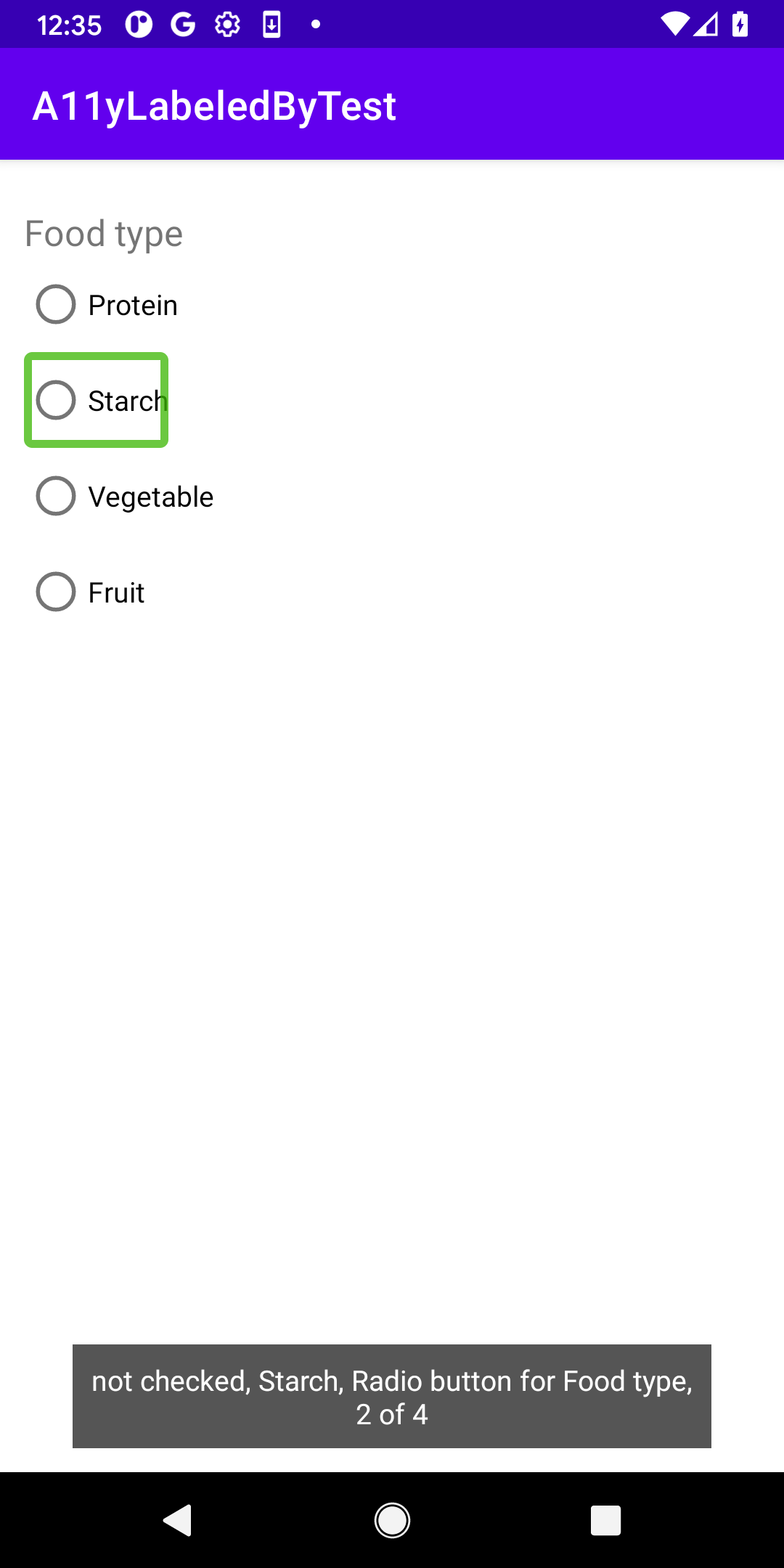 GitHub - rhenley-aetna/A11yLabeledByTest: Test how TalkBack handles ...
