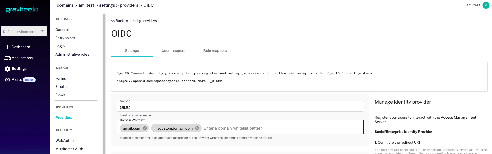 [management] [idp] handle redirection to Identity Provider via