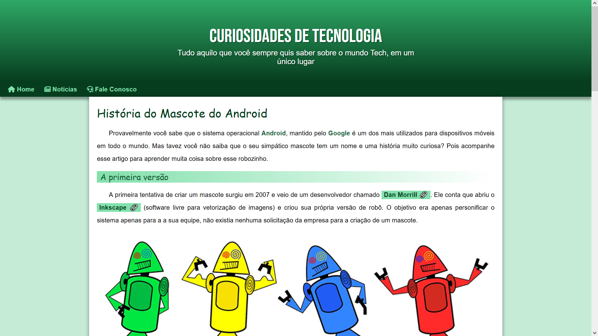GitHub - all3x-martins/projeto-android: Site feito com HTML e CSS