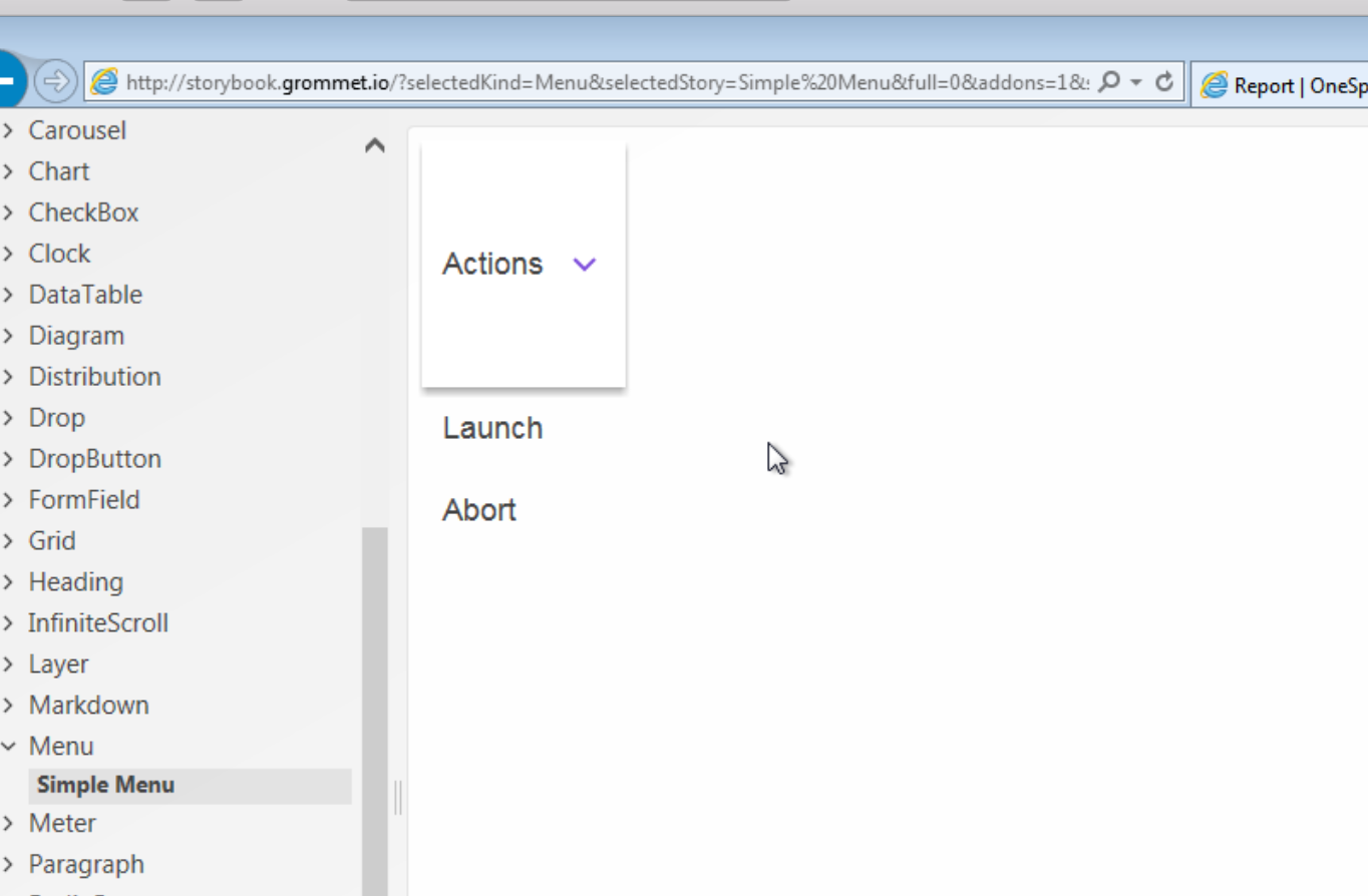 V2. Menu regression on IE11 · Issue 2183 · grommet/grommet · GitHub