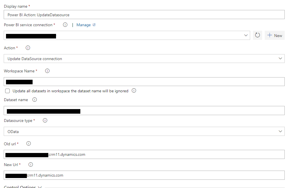 Unable to update DataSource connection, using Dynamics 365 / Dataverse ...