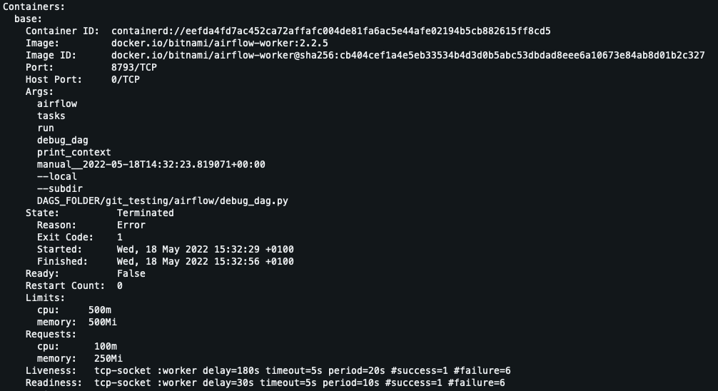 [bitnami/airflow] Airflow worker command and args not being applied to