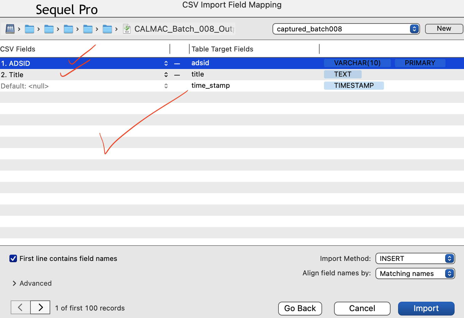 Can't select column header when importing CSV file · Issue #1135 ...