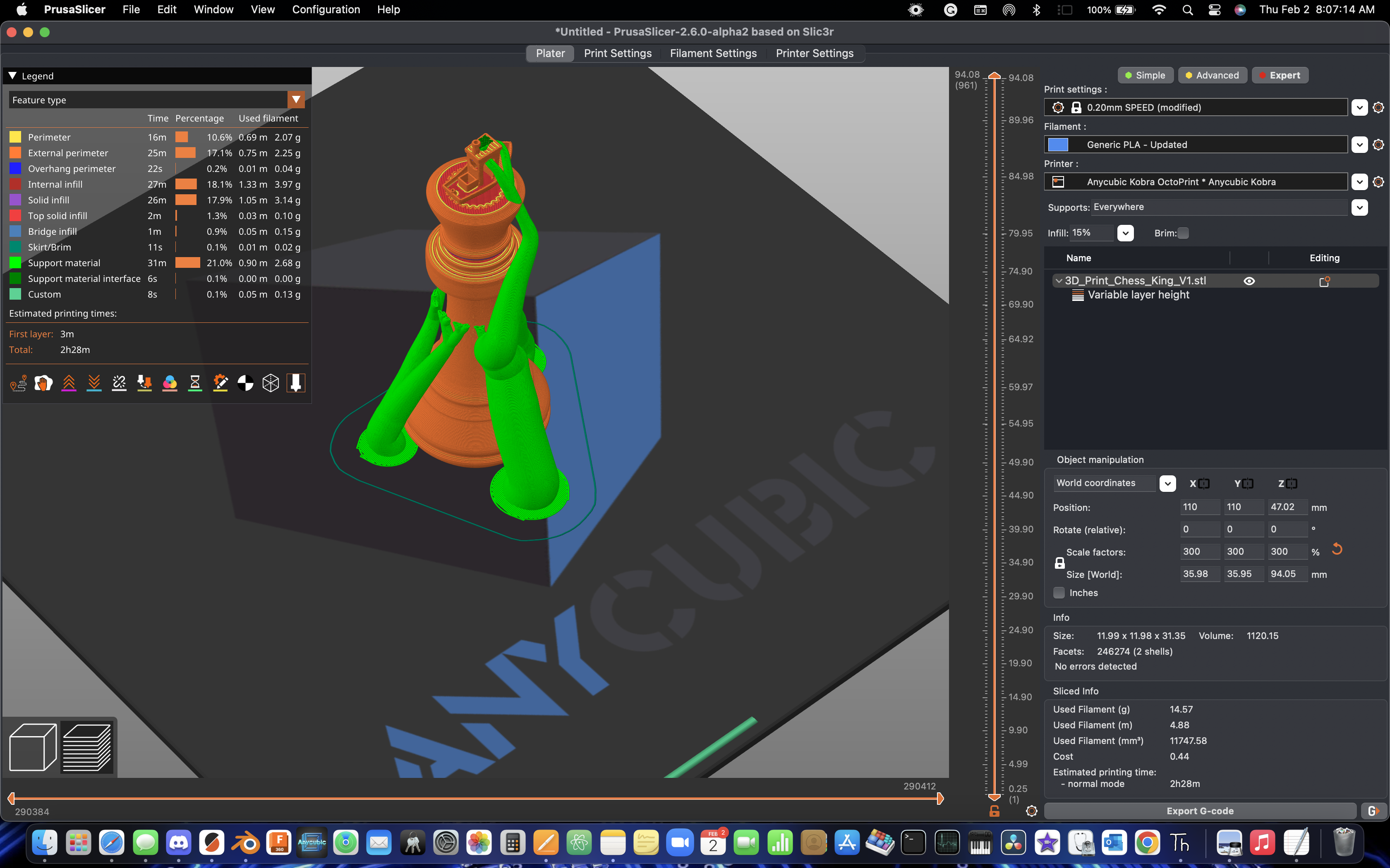 Organic supports not working with variable layer height · Issue #9531 ...