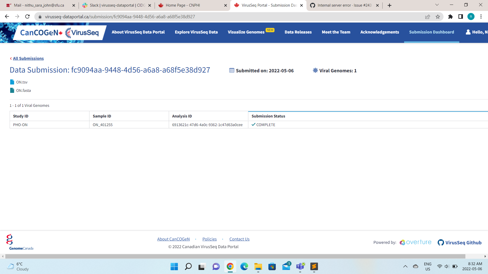 Internal server error · Issue #243 · virusseq/portal-ui · GitHub