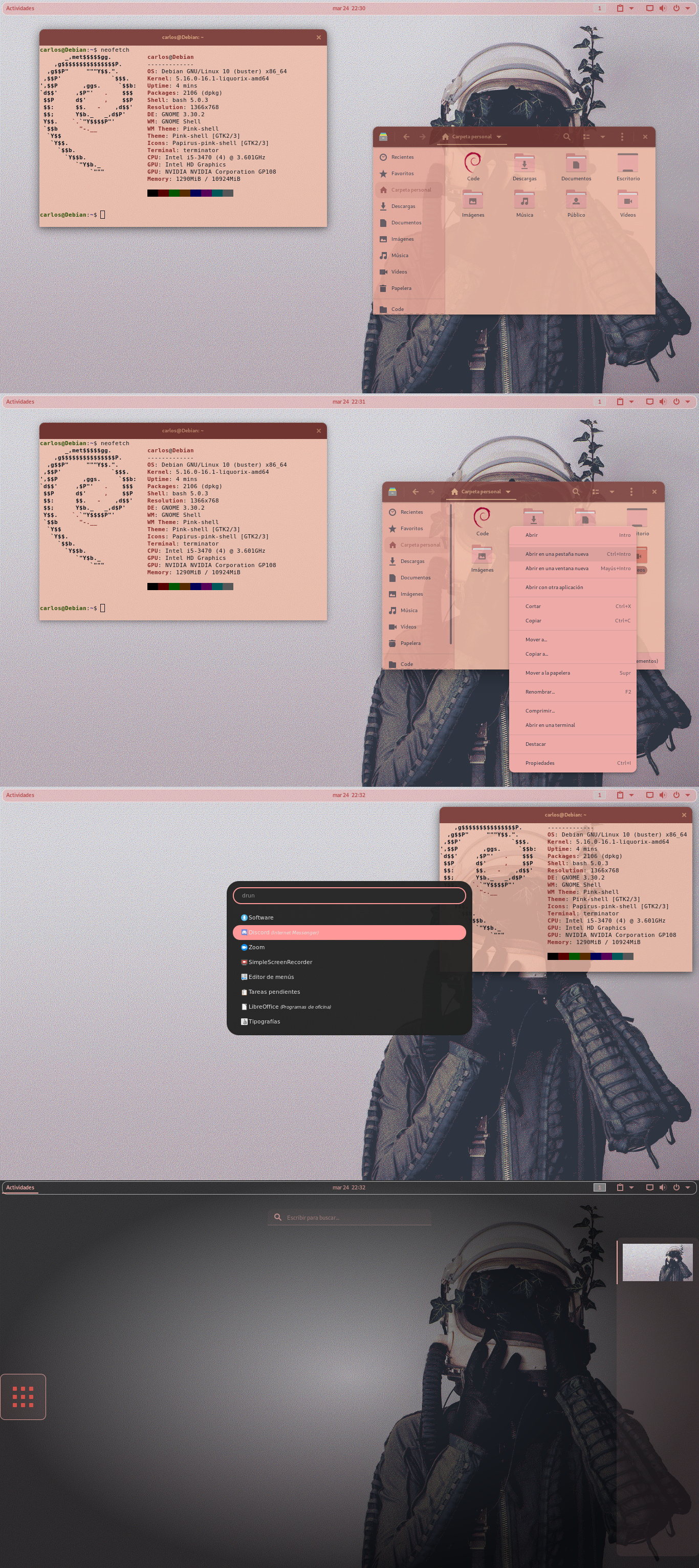 GitHub - acloserview/Noctua-pink-theme: Gnome theme created at a bored ...