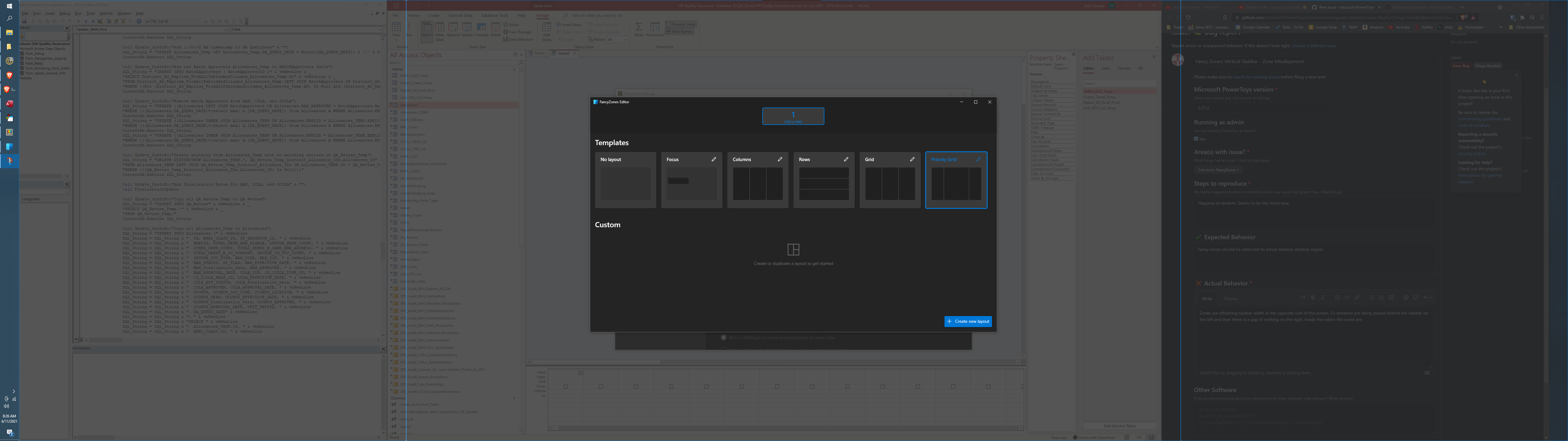 Fancy Zones: Vertical TaskBar - Zone Misalignment · Issue #11715 ...